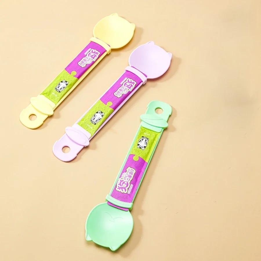 1pcs Cat Bar Feeding Spoon Sliding Squeeze Anti Bite Snack Special Hanging Storage Feeding Cat God Squeezer