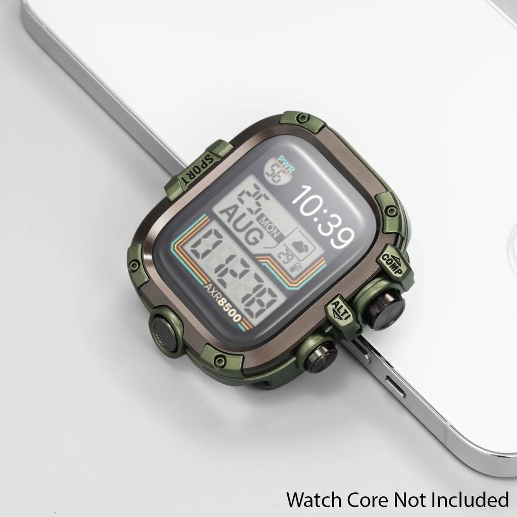Wodoodporne Metalowe Etui Bumper na Apple Watch Ultra 49mm 46mm 45mm 44mm Pokrowiec Ochronny z Folią na iWatch Series 10 9 8 7 6 SE