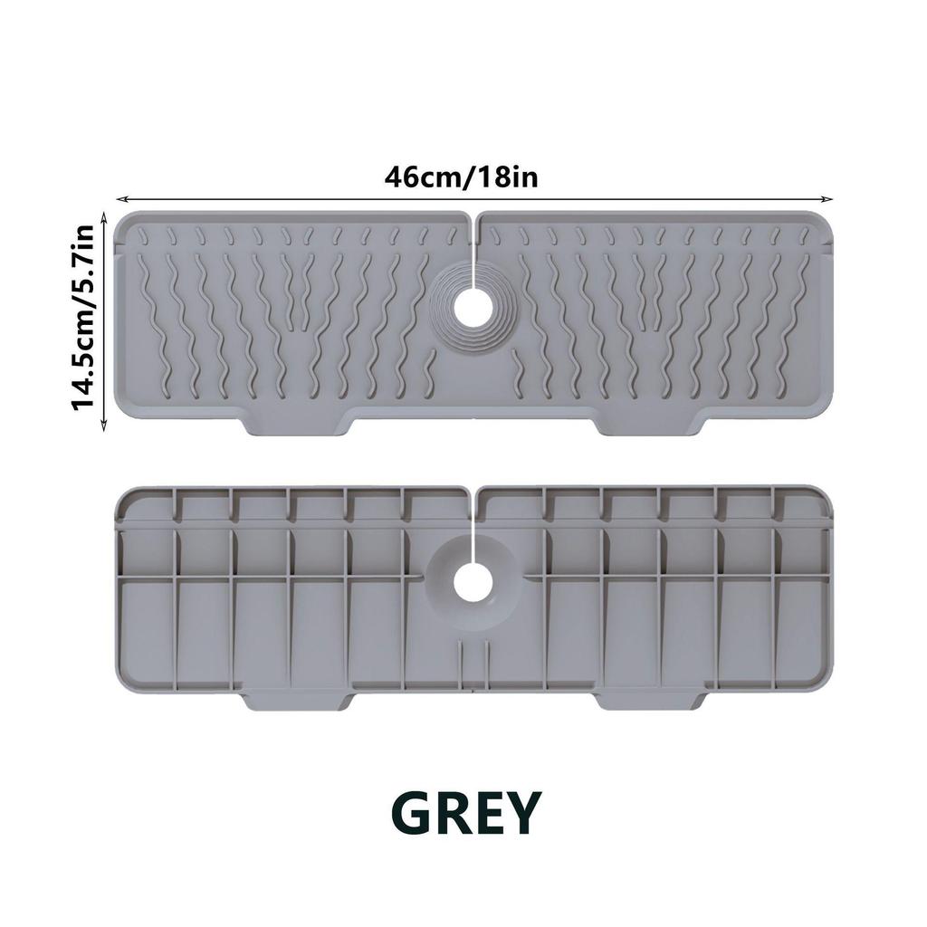 Silikon Spülbecken Armatur Matte: Einfarbige rechteckige Spülbeckenunterlage für Küchenarbeitsplatten