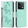 For Xiaomi Redmi Note 13 5G Leather Case Wallet Phone Cover Butterfly Pattern