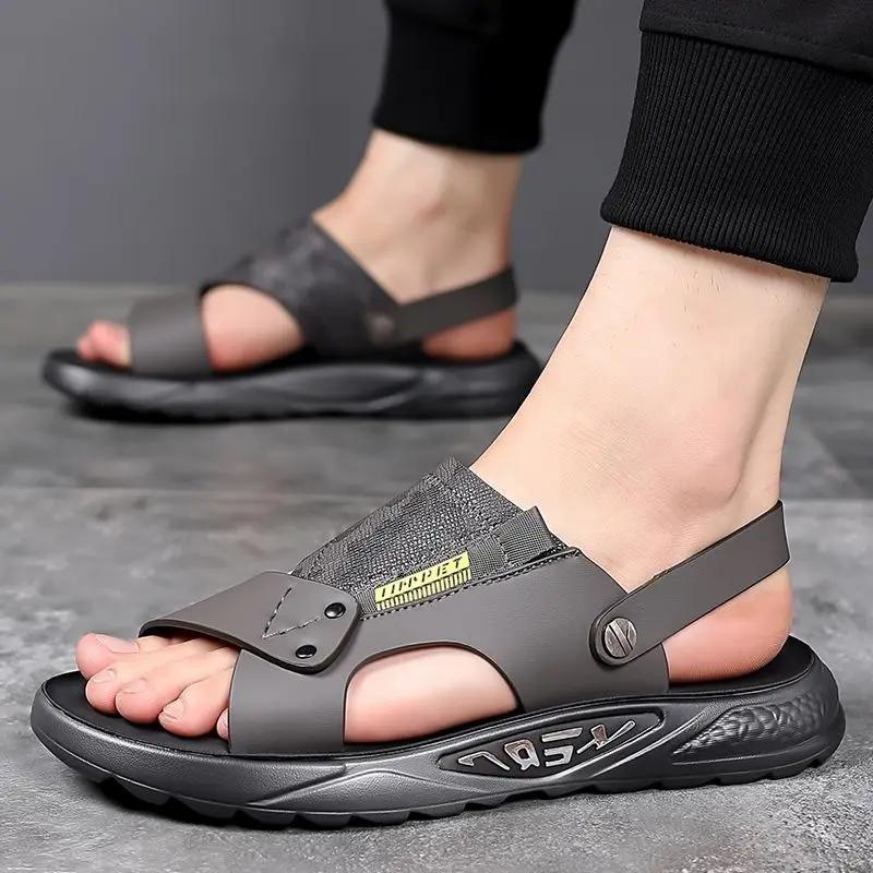 Summer 2024 Soft Shoes for Men Beach Man Sandals Color On Offer Expensives New Fashion Number 41 Buy Arrival Open Toe Styles 39