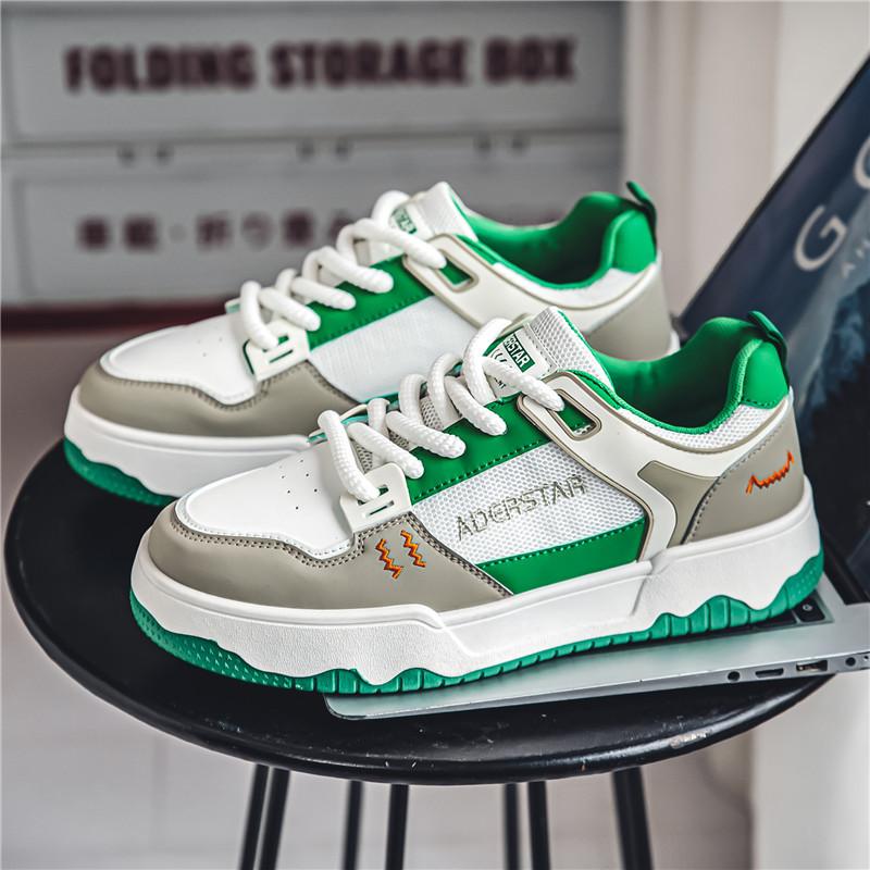 

Men s shoes summer breathable mesh 2024 new youth versatile casual board shoes sports heightening platform white shoes 44
