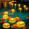 24 x 2”Floating Candle, 200 Hour Water Activated Warm White Battery Powered Flameless LED Floating Candle Floating for