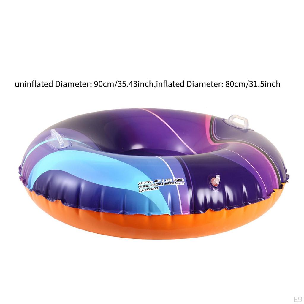 Aufblasbare Schnee-Rutsche Schlitten Outdoor-Aktivitäten Kältebeständiges Winterschlitten-Spielzeug mit Griffen