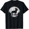 Frenchie Moon Vintage French Bulldog Men Women T-Shirt