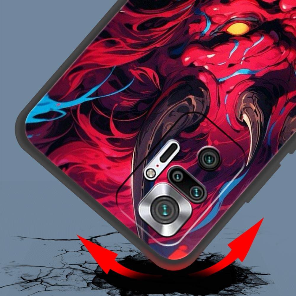 Japan Samurai Oni Mask Phone Case For Xiaomi Redmi Note 14 13 5G 10 11 12 Pro Plus 4G 14C 13C 12C 10C Black Cover