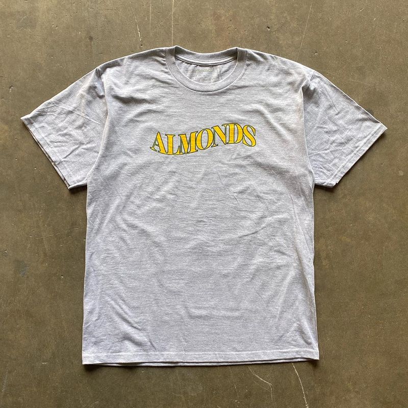 

Xiao Chen s Story Is 260G More than Heavy Weight Pure Cotton! Light Gray Short Sleeve T-shirt Letter Printed All-Matching Couple s Tops Light gray 3XL [260g Heavy weight pure cotton]]