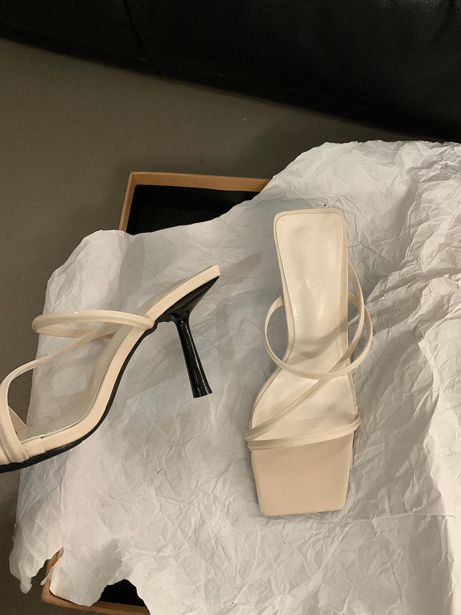 

Французские маленькие босоножки на высоком каблуке, женские туфли, новинка 2024 года, летние вечерние босоножки премиум-класса Breeze 39 бежевый