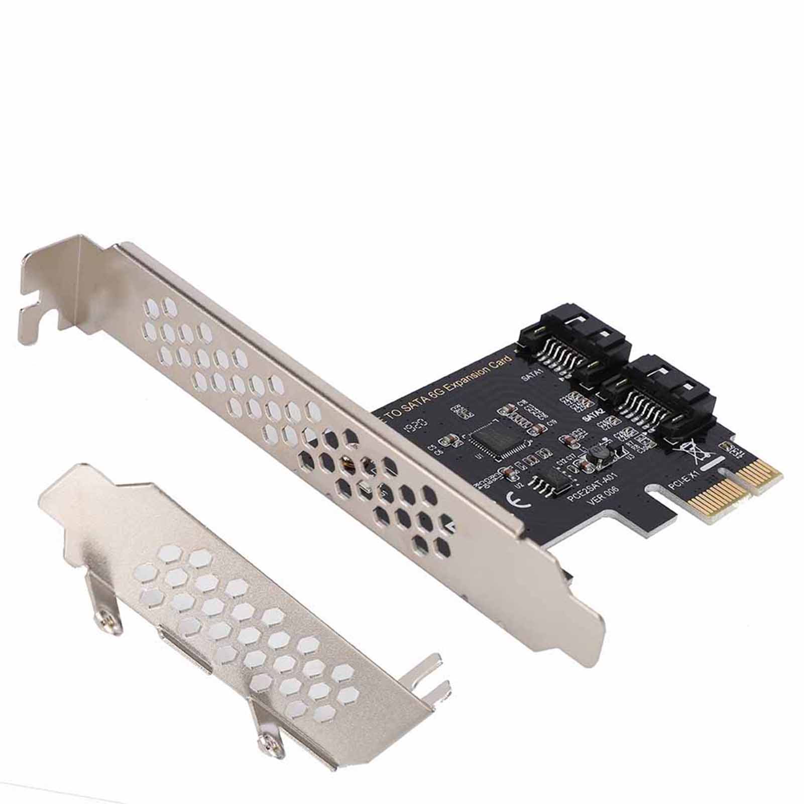 

Карти PCI‑E Плати адаптерів розширення з 2 портами PCI Express до SATA 3.0 SATA III 6 Гбіт/с