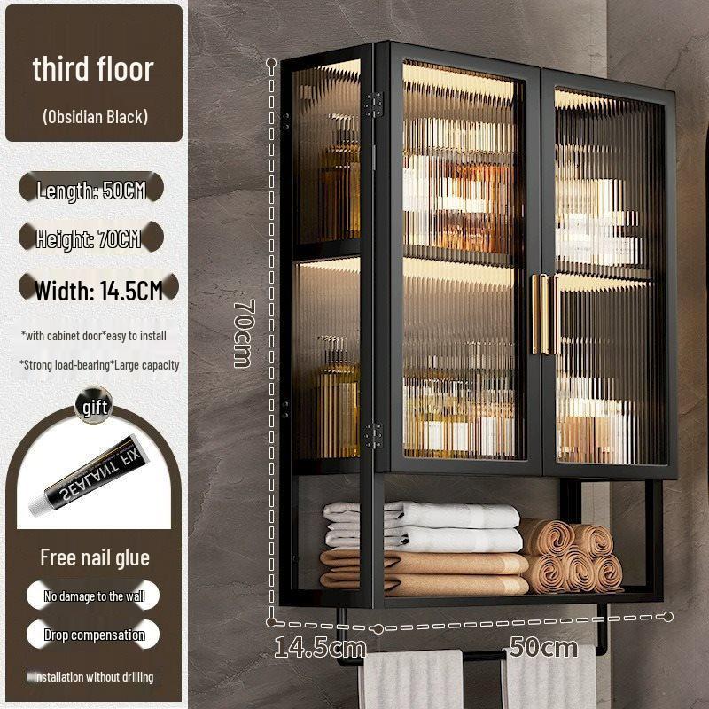 Waterproof Wall-Mounted Toilet Vanity Storage Cabinet