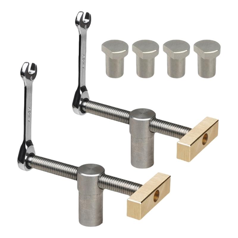 Professional Benching Dog Clamp 3/4inch Dog Hole Clamp Woodworking Adjustable Workbench Stop Stainless Steel 19mm/20mm