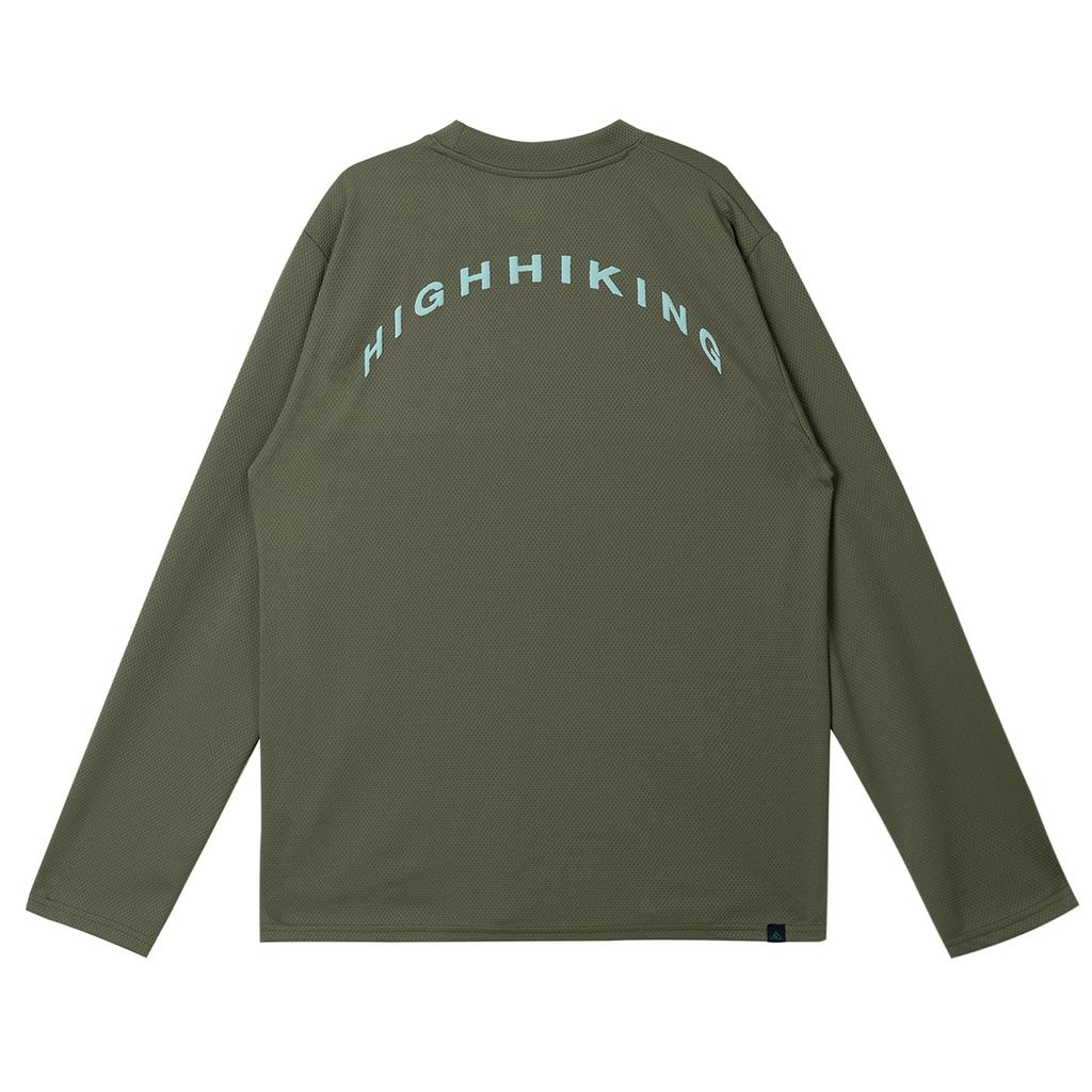 Haihaiking Waffle Long Sleeve T-Shirt (Olive)