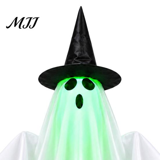 Gruselige Feiertagsdekoration Elektrisch hebender Halloween-Geist mit Stimme/Fernbedienung, Interaktiver gruseliger leuchtender Außenhof-Aufbau Geist, Leuchtend