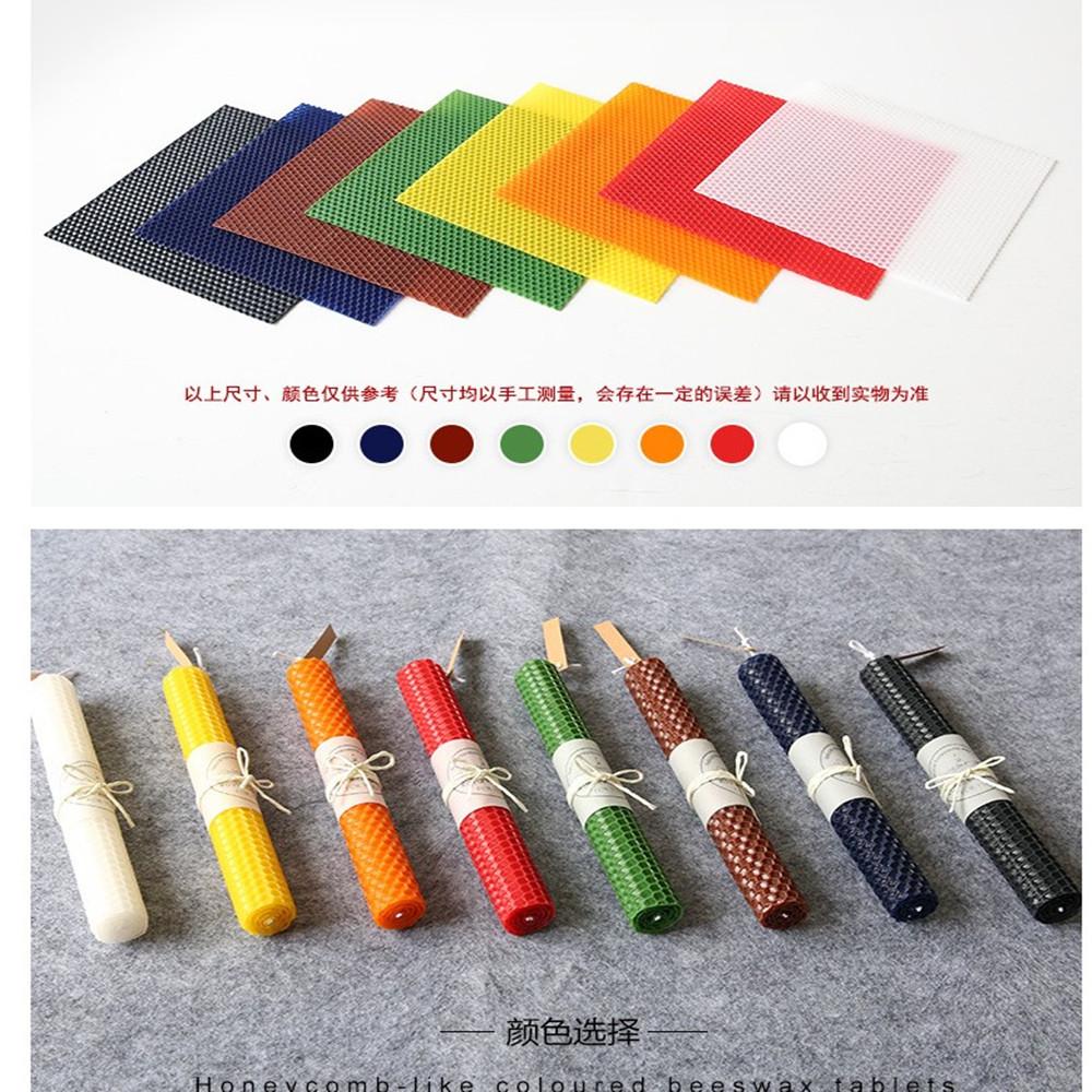 Bienenwachskerze Wabenblech Natürliches Reines Bienenwachs Zubehör für Kerzenherstellungsset für Selbstgemachte Aromatische Kerzen