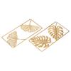 2 Stück 2 Stück Packung Monstera Blatt Wanddeko Eisenkonstruktion Goldene Wanddeko Für Schlafzimmer