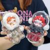 1/2PCS Acrylic Transparent Protective Case Doll Dust Case Storage Case with Strap for Skull Panda Winter Movement for SP Doll