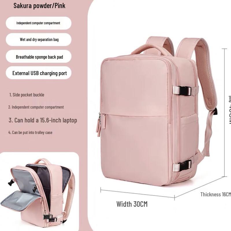 Li Shen Women's Upgraded Travel Backpack