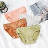 Soft Stretch Cute Bowknot Panty Women Lingerie Mid Waist Briefs Underwear Solid Colors