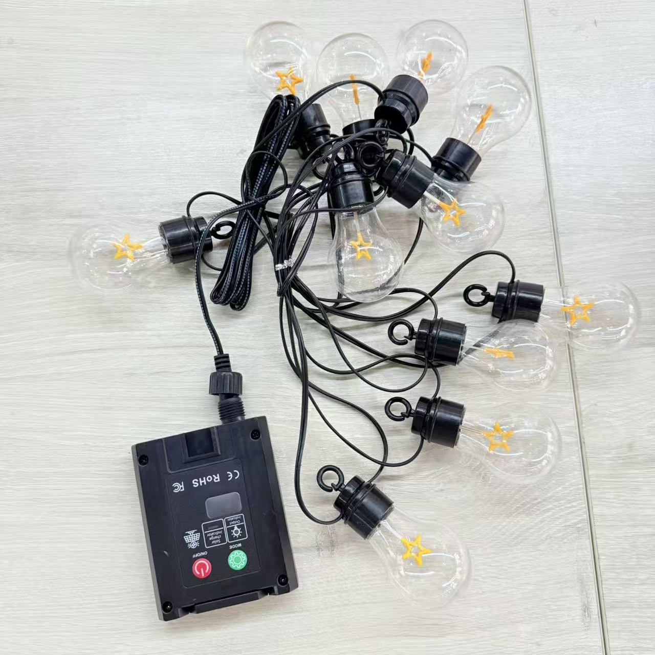 

Solar Star String Light LED Solar String Light Outdoor Umbrella Light, Suitable for Gatherings, New Year s, Parties, Christmas, Thanksgiving warm-5m10led