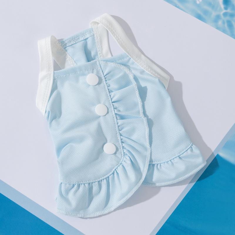 

Cooling Summer Pet Strap Dress, Lightweight Breathable Vest for Small Dogs & Cats, 3 Sizes for Teddy Dogs XS: 0.5-1.5kg