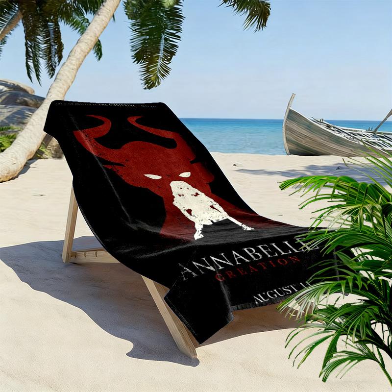 Horror Unveiled Beach Towel Outdoor Camping Soft Outdoor Pool Towel Quick-drying Swim Towel Absorbent Bath Towel Beach Towel Comfort Fashion Beach