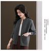 2025 Zipper Cardigan Sweater Women's Short Jacket Knitted New Fashionable Loose Top