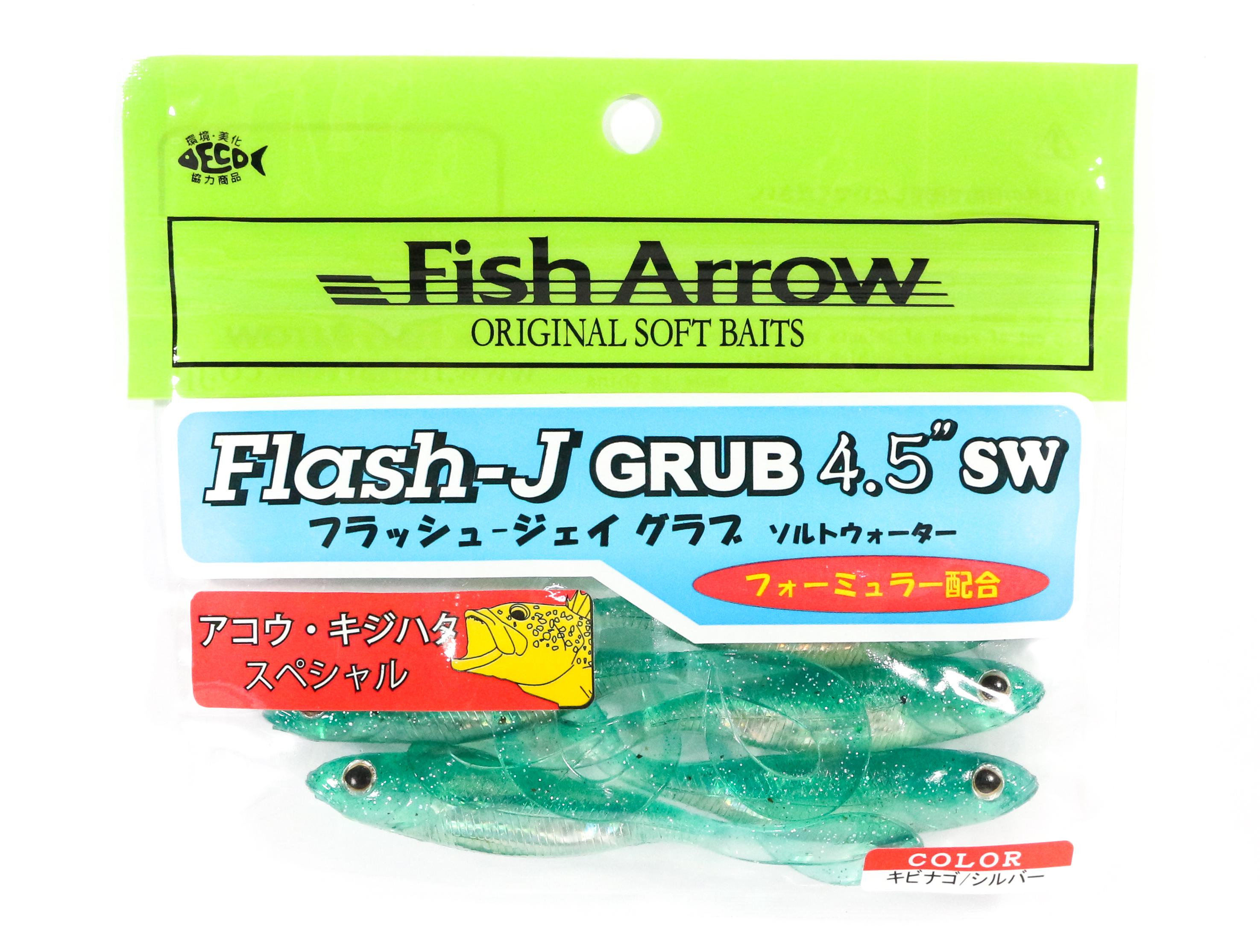 

Fish Arrow Soft Lure Flash J Grub SW 4.5 Inch 5 Piece per pack #131 (1414)