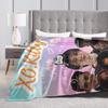 TV XO Kitty Kim Min Blanket Super Soft Graphic Plush Throw Blanket For Home Decor Travel Office Flannel Bedspread Bed Cover