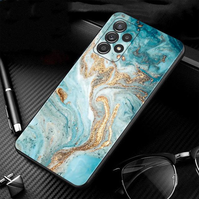 

Чехол-сумка для телефона Samsung Galaxy A71 A51 A02s A12 A72 A31 A32 4g A21s A52 A41 A53 A73 A33 A22, розовое золото, мрамор, искусство, мода For Samsung A73 5G