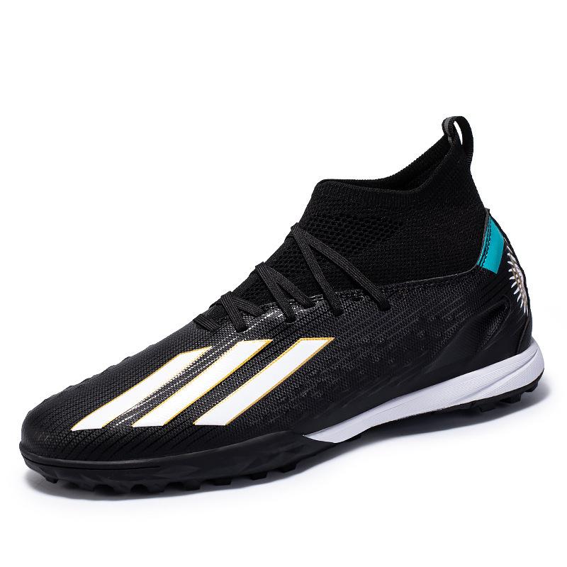 Vier Jahreszeiten Mittel- und Hochtop Studentenfußballschuhe Kinder Jugend Herren und Damen Lange Stollen Gebrochene Stollen Flache Sohle Trainingsschuhe