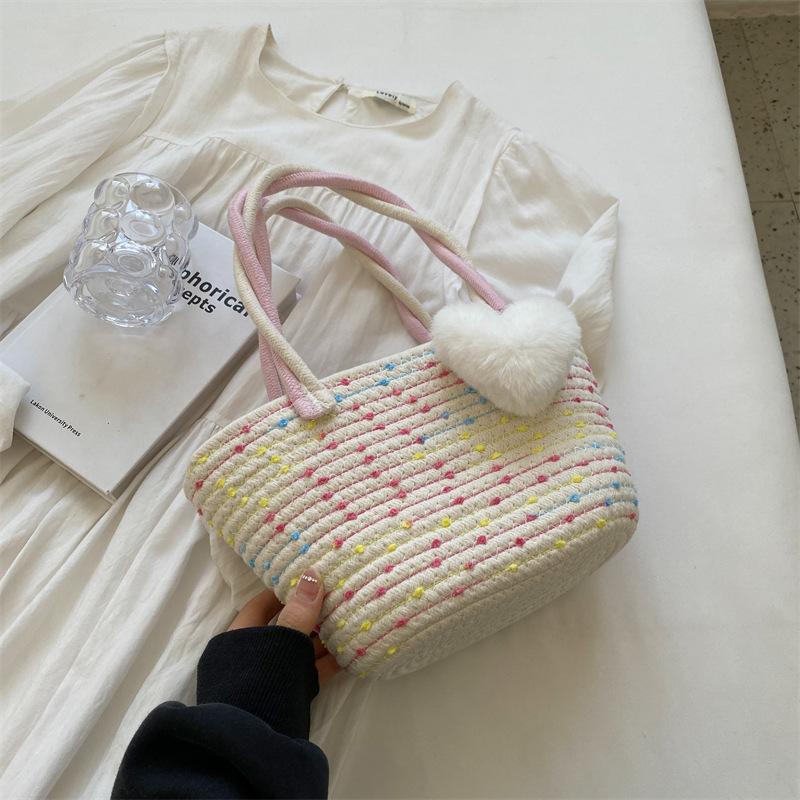 JMXD- Handmade Knitted Fashion Crossbody Bucket Bag for Women Shoulder Bag