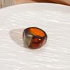 Melard Color Transparent Resin Ring Charm Irregular Ring Temperament Acrylic Geometric Ring  Gift