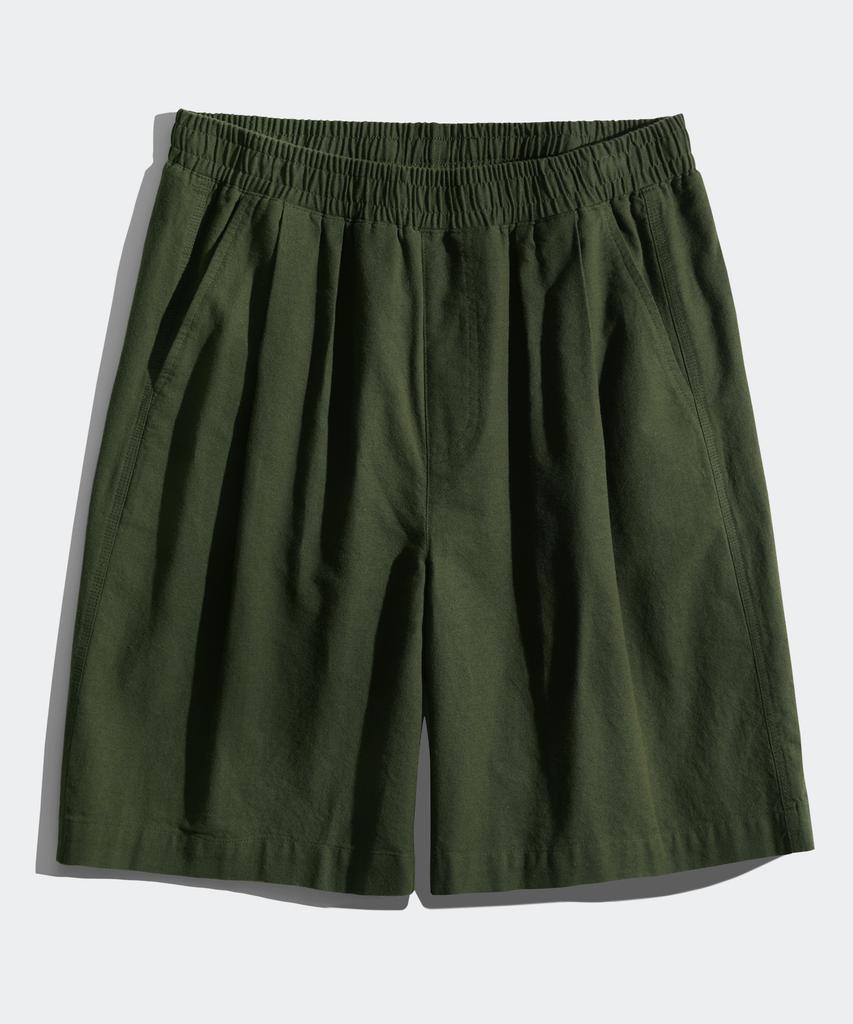 First Step Cool Mix Wide Linen-Like Half Pants Khaki Hysp4540