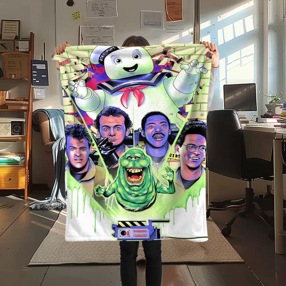 1Pc Alien Earth Print Flannel Blanket, High quality Comfortable for All Seasons, Home Decor, Warmth and Comfort, Perfect for Christmas Gifts