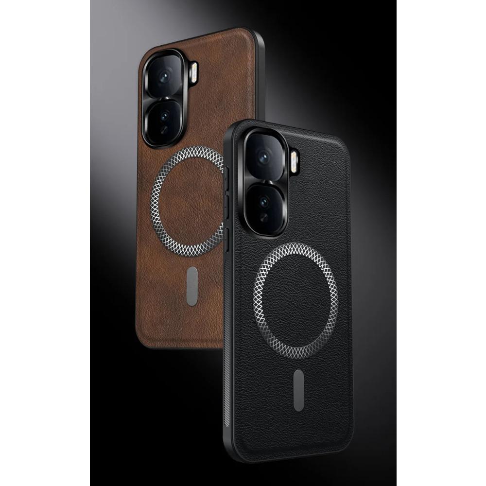 Retro Leather Magnetic Phone Cases For Vivo iQOO Neo 10 Neo9 Neo 8 Neo7 Coque Business Metal Camera Protection Shockproof Cover