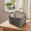 Boho Stoff Aufbewahrungskorb Große Kapazität Schrank Organizer Behälter mit Griff für Kleidung und Kleinkram