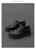 Versatile Men's Leather Platform Derby Loafers - Lace-up Wedding & Office Shoes