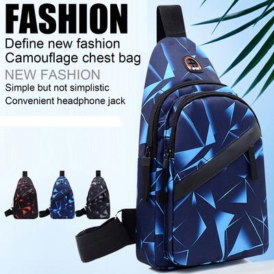 Crossbody Bag, Single Shoulder Crossbody Bag, Compact Multi-functional Crossbody Shoulder Bag, Travel Hiking Backpack, Men's Crossbody Bag