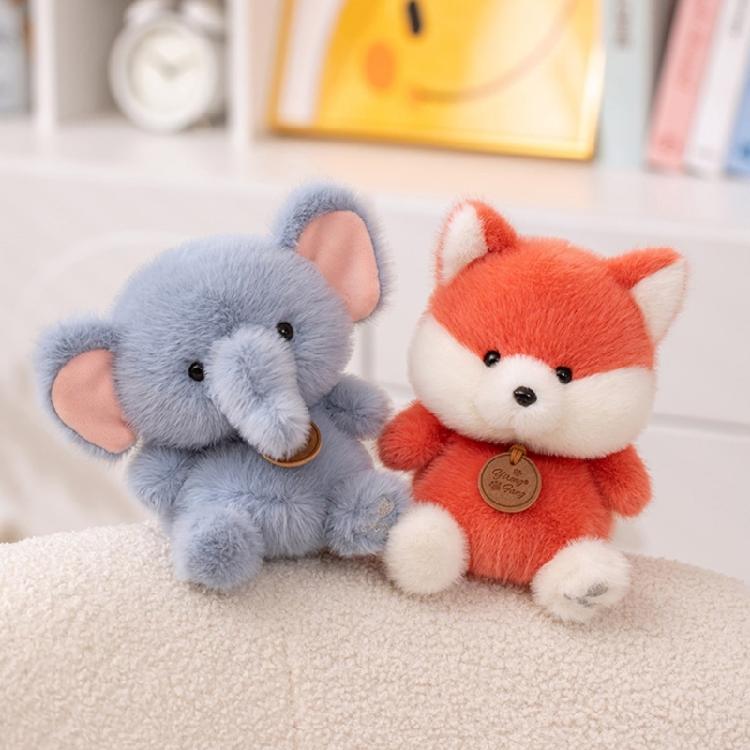 Furry Panda Plush Dolls Animal Kitten Toy Furry Stuffed Toy Cuddle Toy for Birthday Christmas Gifts