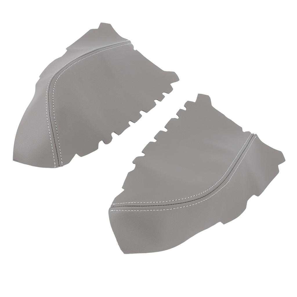 1 Pair Front Door Panel Armrest Cover Protective Scratch Resistant Enhanced Comfort Microfiber