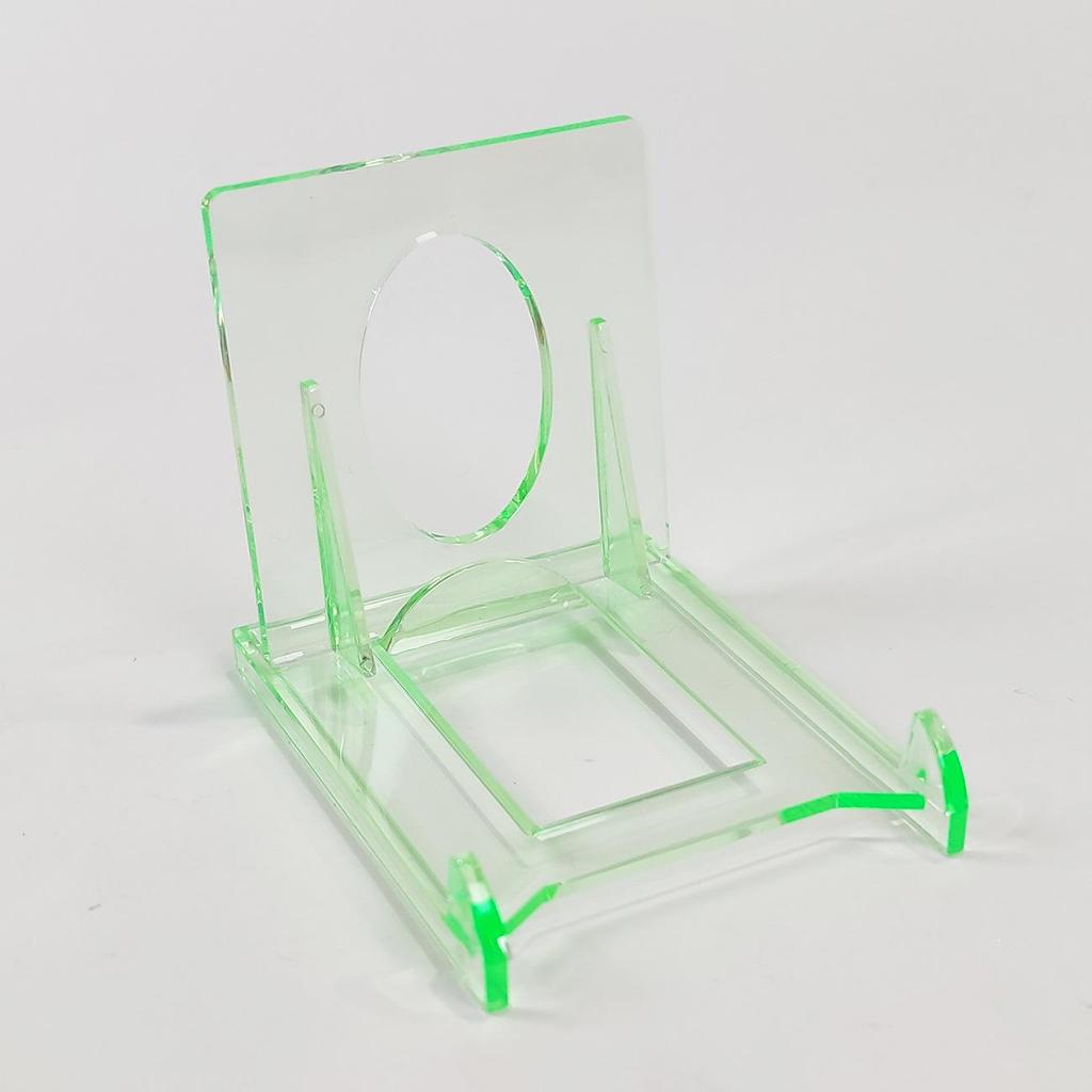 35PT Triangle Card Stand: Acrylic Game Card Display and Storage Base