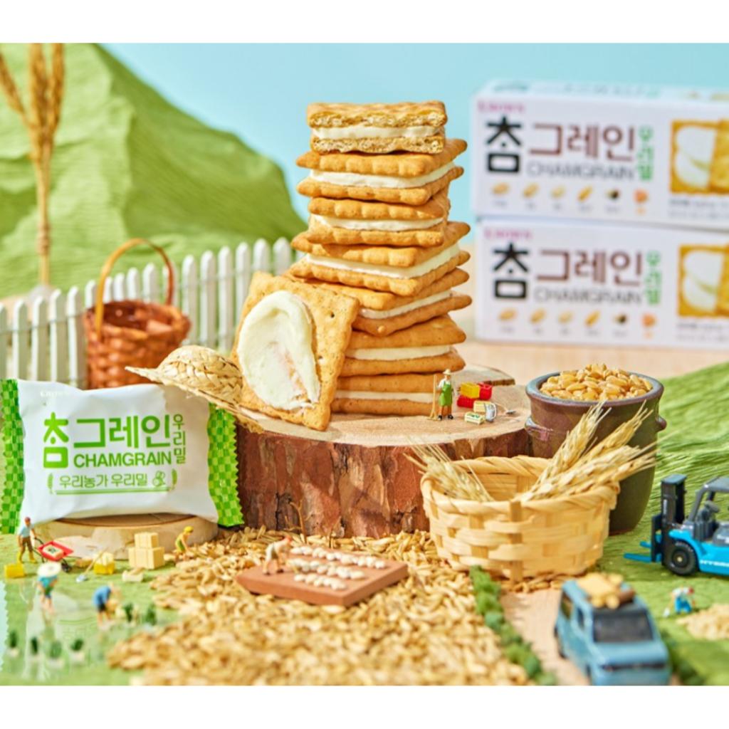 CROWN Cham Grain Honey Cream Biscuit 192g