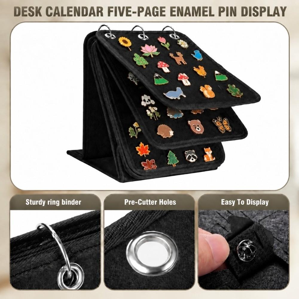 Felt Enamel Pin Display Book Removable Pages Pin Trading Book Badge Brooch Lapel Pin Storage