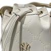 New MLB Blended Material Bucket Bags Crossbody Bag, Shoulder Bag Regular Women's White 7ACRMD65N-50CRM