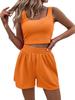 2025 Summer Women's Sleeveless Knit Casual Set - Fresh, Sweet, and Versatile
