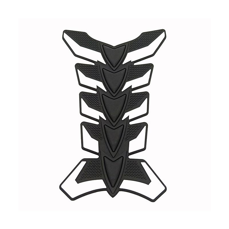 Motorcycle Oil Tank Stickers Car-styling 3D Carbon Fiber Motorcycle Tank Pad Tankpad Protector Sticker Fish Bone Style