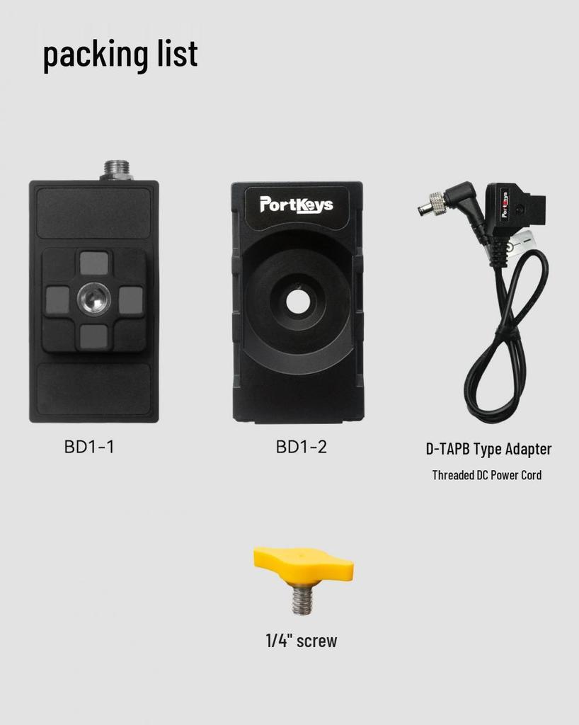 Aike BD1 Dual-Sided Dummy Battery NPF System with Switchable Monitor Power Supply and Mount