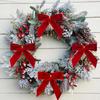 24piece Velvet Christmas Wreath Bow Decorations Festive Ornaments For Christmas Tree Hanging Christmas Party Decoration 9x9 T8U5