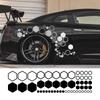 Auto Waben Sechseck Vinyl Aufkleber – Wasserdichte Polygonale Sticker für Auto Karosserie Seite DIY Styling Auto Dekoration Zubehör