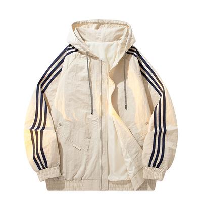 Frühling und Herbst Herren Übergröße Freizeitjacke Herren Dicke Jungen Übergröße Dalian Hut Sport Cardigan Modische Jacke Herrenbekleidung